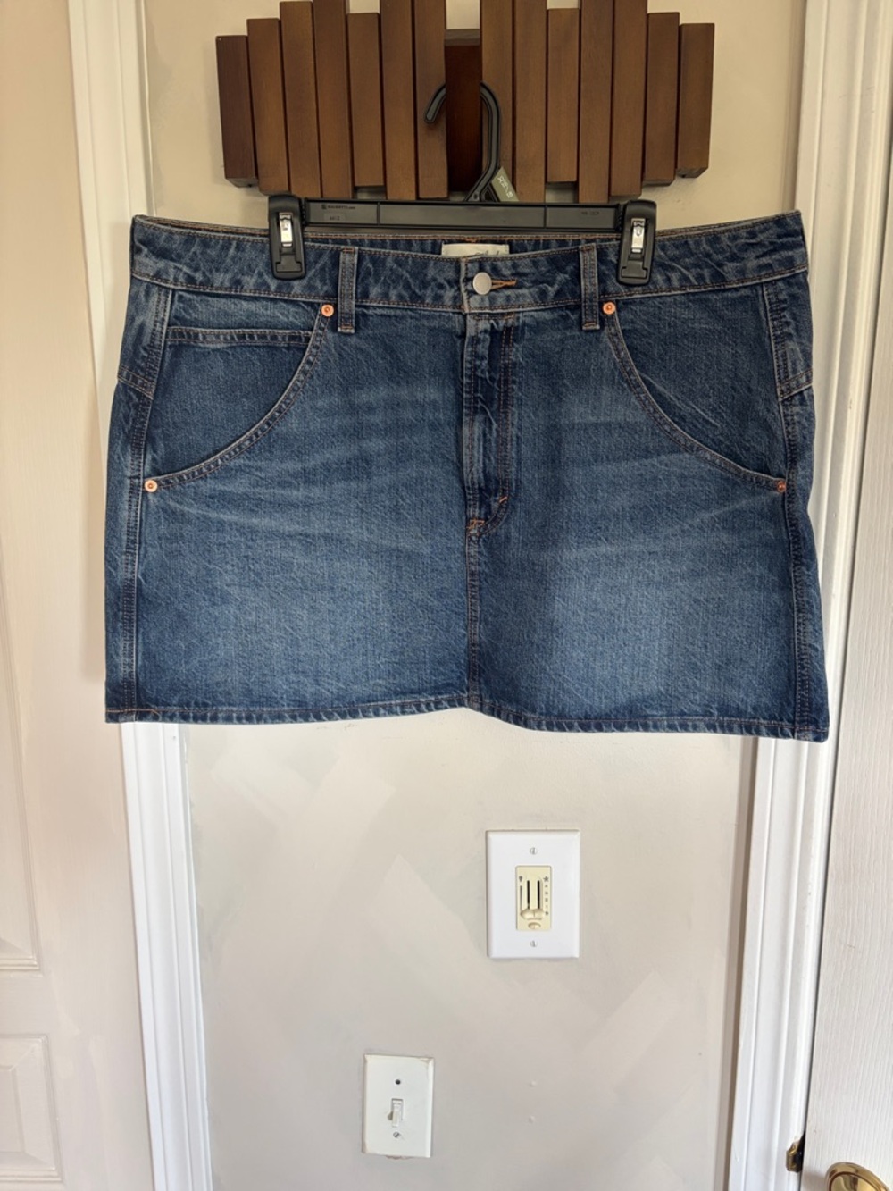 Universal Thread Blue Denim Mini Skirt